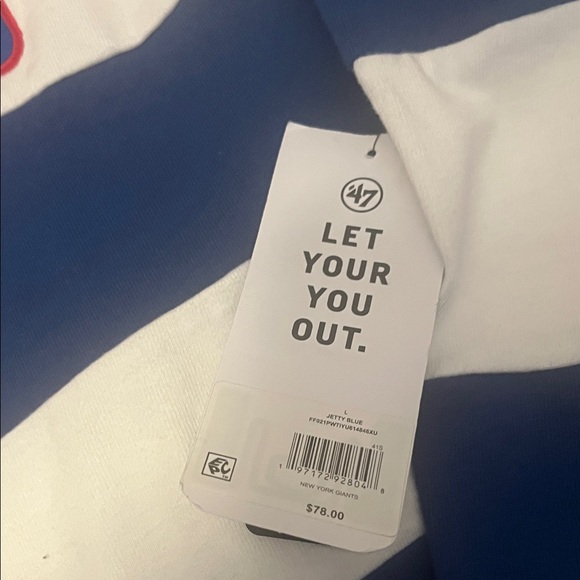 Blue and White NY Giants Sweatshirt - Picture 2 of 5